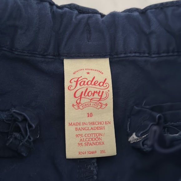 Dark blue Faded Glory shorts size 10. Good condition!! - Picture 2 of 4